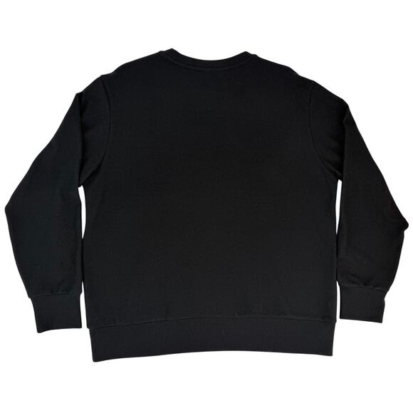 UniQlo Black Crew Neck Long Sleeve Soft Minimalist Classic Sweater S Unisex - Picture 3 of 6